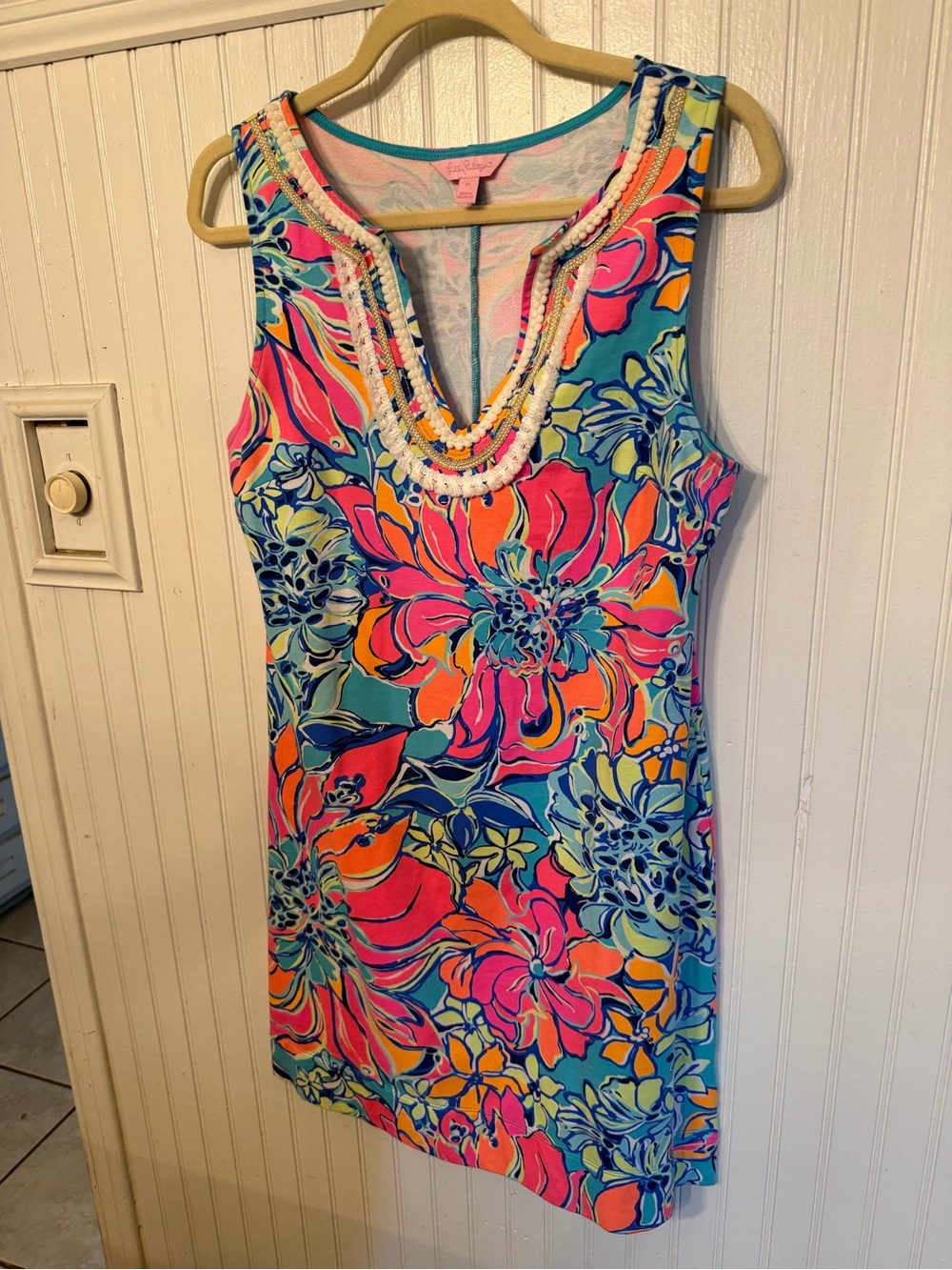 Lilly Pulitzer Harper Shift Seaside Aqua Medium Dress
